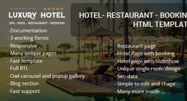Giao diên website khách sạn_nhà hàng